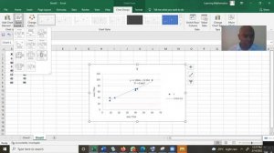 Linear Regression m and c in Excel