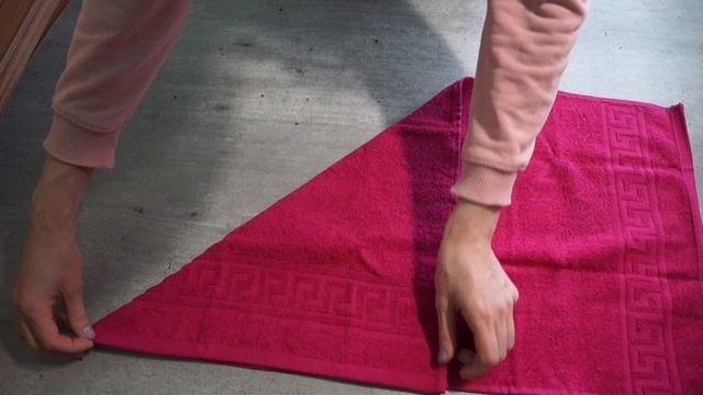 Как сложить полотенце. Быстро, просто и красиво