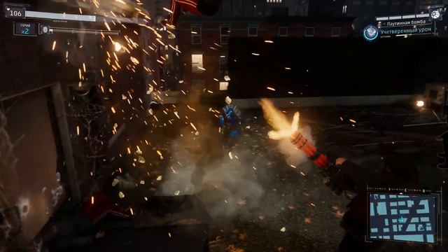 Marvel's Spider-Man. DLC Ограбление. Часть 2. Все гаджеты против Громилы с пулемётом .