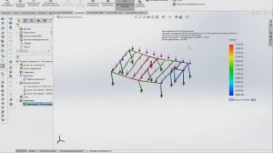 #4 Тех.площадка. Расчёт на устойчивость в Solidworks