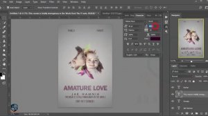 Photoshop cc Tutorial: How to make romantic movie poster