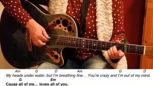All of me - John Legend /Guitar/Tutorial/Lyrics/Cover/Chords