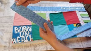 Одеяло печворк из ненужных футболок. Как сшить одеяло? DIY blanket. How to sew a blanket?