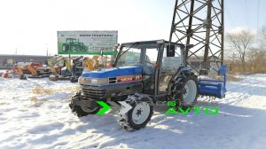 Японский минитрактор с кабиной и фрезой ISEKI GEAS31 видео обзор