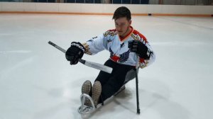 PRO следж-хоккей. Торможение.