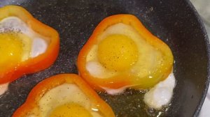 Яичница с перцем или в (перце рецепт)