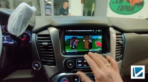 Яндекс Навигатор и другие приложения на штатном мониторе CHEVROLET TAHOE