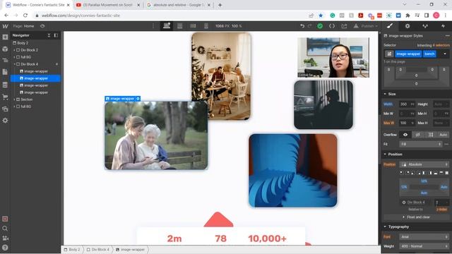 Parallax Movement on Scroll with webflow | beginner friendly step by step tutorial смотреть онлайн