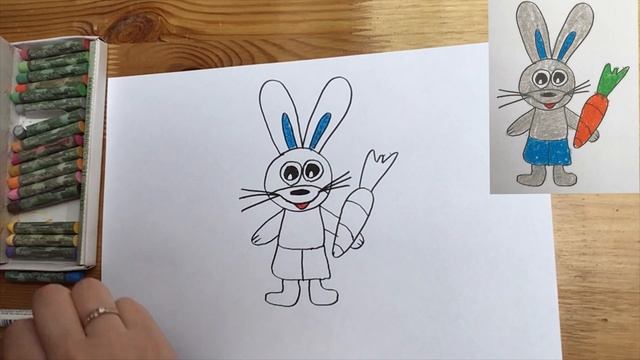 Как нарисовать зайца легко вместе с Солнечным Утром смотреть онлайн