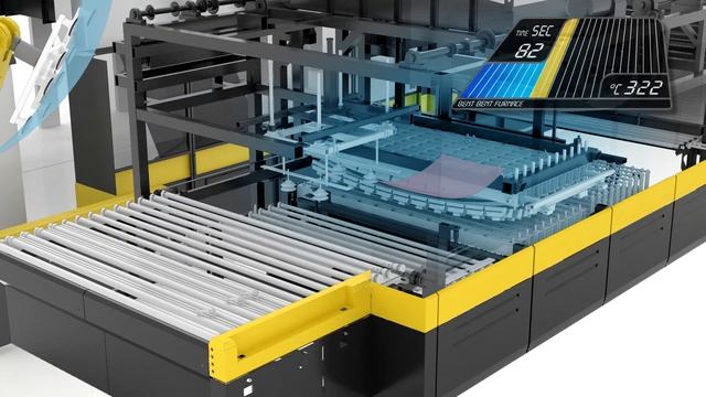 Landglass LD -BE двухсторонняя конвекционная печь для производства закаленного гнутого стекла смотреть онлайн