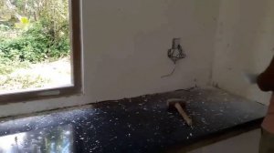 Кухня из бетона и керамгранита