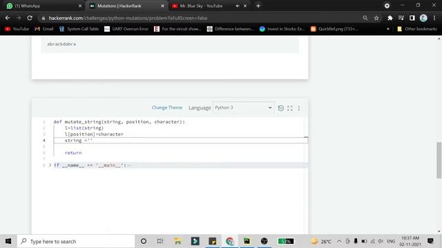 Mutations | HackerRank Solution in Python