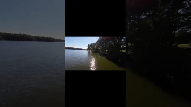 Scenic River Boat Ride with Beautiful Bridge and Homes #boating #music #peaceful