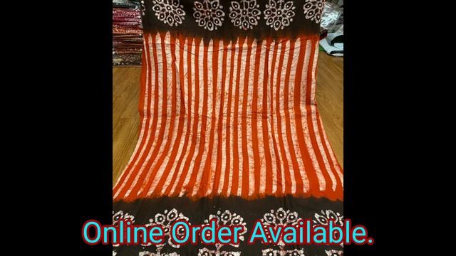 Batik Print Cotton Linen Saree l Best Quality Cotton Printed Saree l Online Order Available l смотреть онлайн