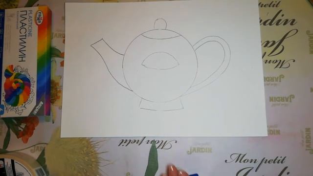 Пластилинография. Гжель.
