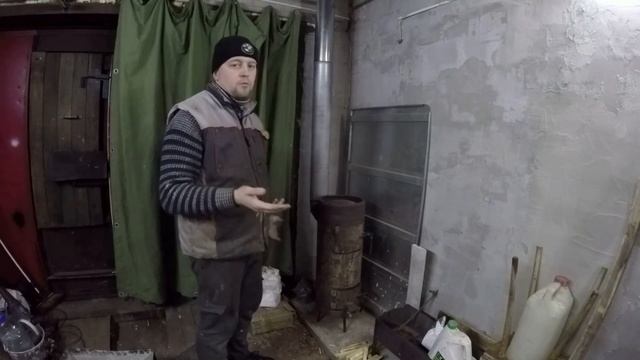 Буржуйка из газового баллона в гараж. смотреть онлайн