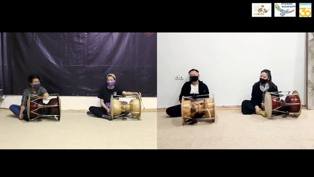 #учимсядома с Корейским театром. Самульнори. Урок 54 смотреть онлайн