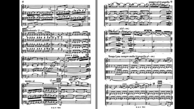 Béla Bartók String Quartet No. 2 Op. 17, I - Moderato (with score) смотреть онлайн