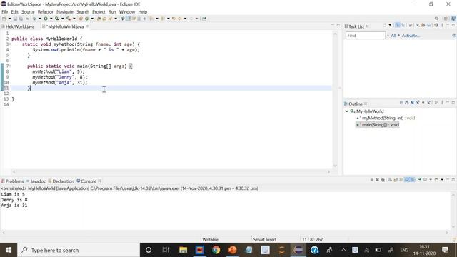 Java Methods | Parameters and Arguments | Multiple Parameters | Return Values | Java tutorial 27