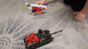 Пожарная станция. Игра лего.