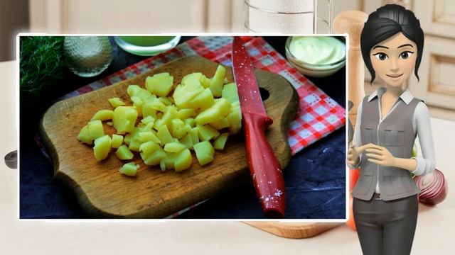 Окрошка на сыворотке с майонезом