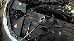 Сажа в коллекторе BMW N57 4.0 d две турбины . продолжение на канале.