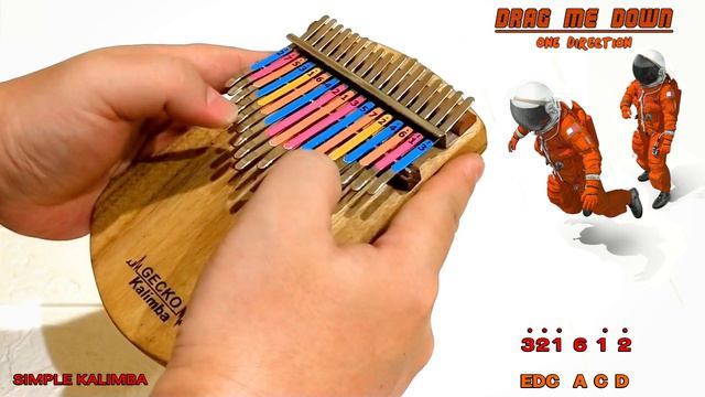 Drag Me Down - One Direction ||•Kalimba Easy Tutorial•||