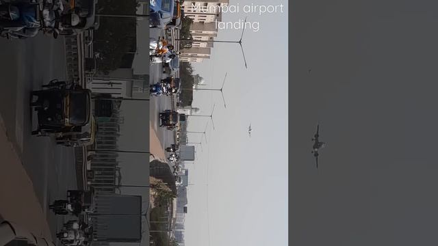 Mumbai airport landing