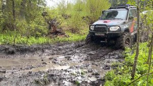 Уаз Патриот на 42" тракторах и бортовые редуктора Воин на бездорожье