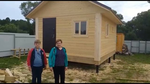 Отзыв о строительстве бани из бруса 4х5 под ключ от СК Доминика смотреть онлайн