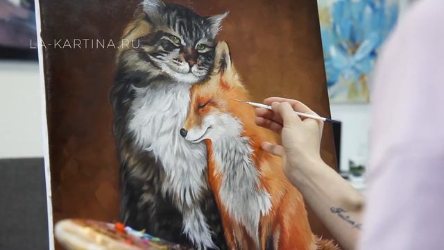 Интерьерная картина "Белая абстракция с золотом" смотреть онлайн