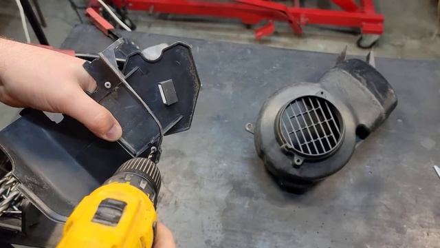 DIY крышка цилиндра / принудительное воздушное охлаждение для двигателя Honda Dio 120cc