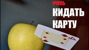 Как кидать карты , научился метать карты в предметы за 48 минут