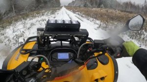 Стелс леопард 650! Катка по первому снегу!!