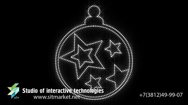 Елочный шар Новогоднее украшение фасада смотреть онлайн