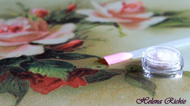 Цветочный маникюр с пудрой для ногтей / Nail Powder Flowers