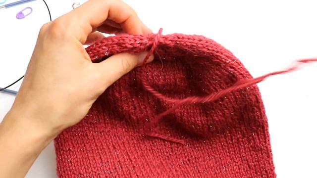 How to Knit a Beanie on Circular Needles for Women || Double Layer Reversible Knitted Beanie / Cap смотреть онлайн