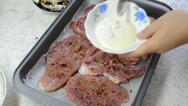 Вкусное и нежное мясо по-французски! #мясопофранцузски#праздничныемясныеблюда