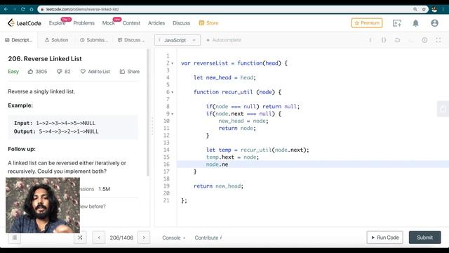 Reverse a Linked List | LeetCode | Solution | Recursive | LeetCode - Tamil смотреть онлайн