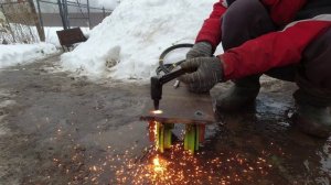 8 Кран - балка в цех. Подъемник для подземной печи.
