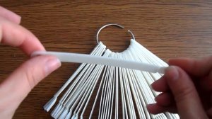 Палитра для лака Веер 50 типс Натуральная на кольце