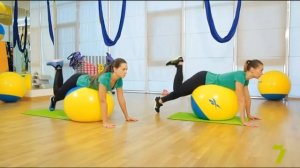 Зарядка с KADORR Fitness. Упражнения с фитболом. Урок 2