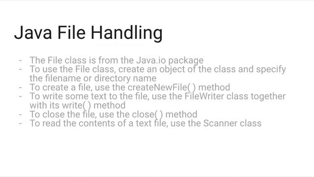 Java File Handling - Java Tutorial