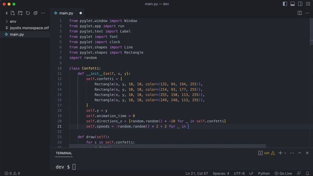 4 Graphical effects- Recreate classic C64 game in Python with Pyglet