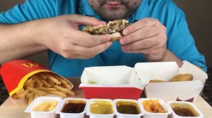 ASMR MCDONALDS BIG MAC, CHICKEN NUGGETS and FRENCH FRIES (Eating Sounds) Mukbang *NO TALKING*