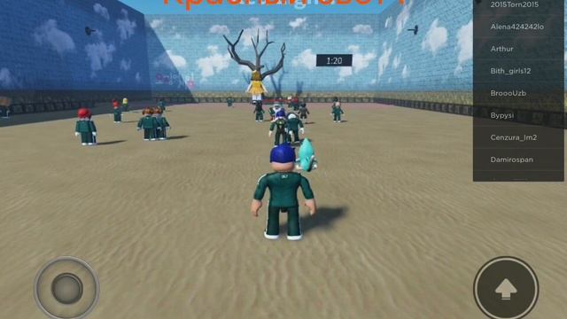 Игра в Кальмара Красный свет и Зелёный свет ROBLOX смотреть онлайн