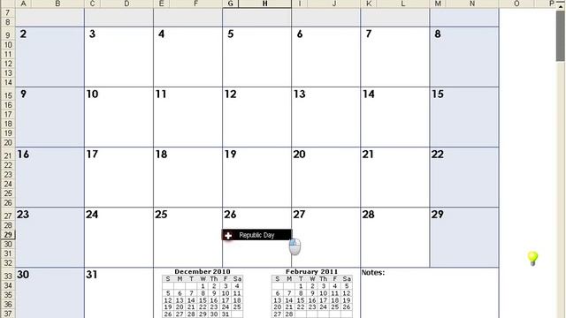 How to make a calendar in Excel смотреть онлайн