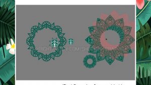 3 Styles Mandala Starbucks SVG Tumbler Mug Cold Cup, Sticker, Decal Silhouette Cameo Cricut Cut Fil