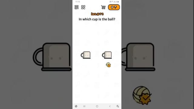 Golovolomki-IQ Test,Puzzle Level No 72 ( In which cup is the ball ?)