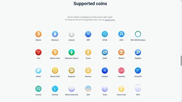 Atomic Wallet - универсальный кошелек с несколькими активами.